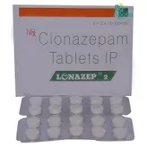 Lonazep 2 Mg Tablet 10's, Pack of 10 TabletS