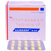 Lonazep 0.25Mg Tablet 15's, Pack of 15 TABLETS