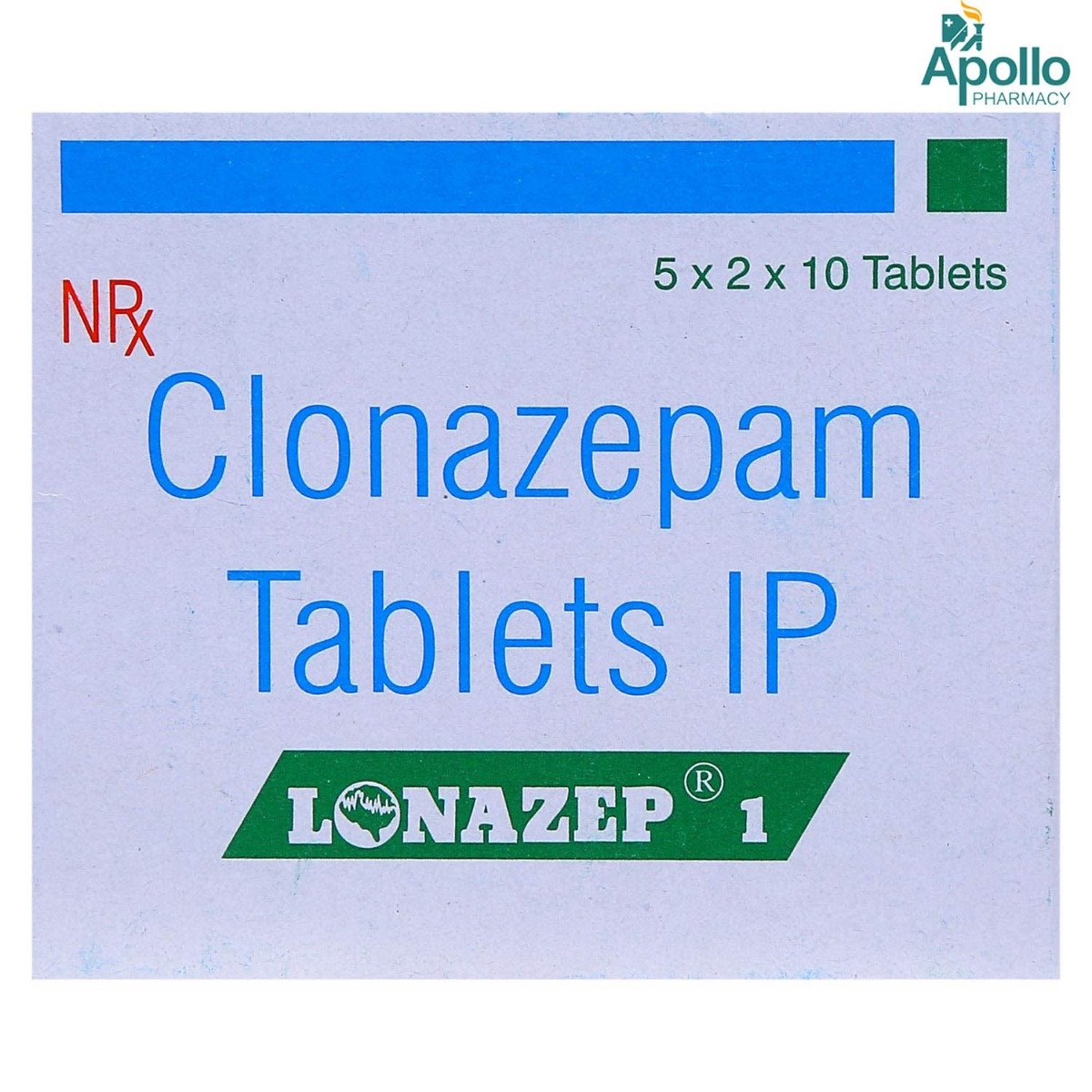 Lonazep 1 Tablet 10's, Pack of 10 TABLETS Lonazep 1 Tablet 10's, Pack of 10 TABLETS