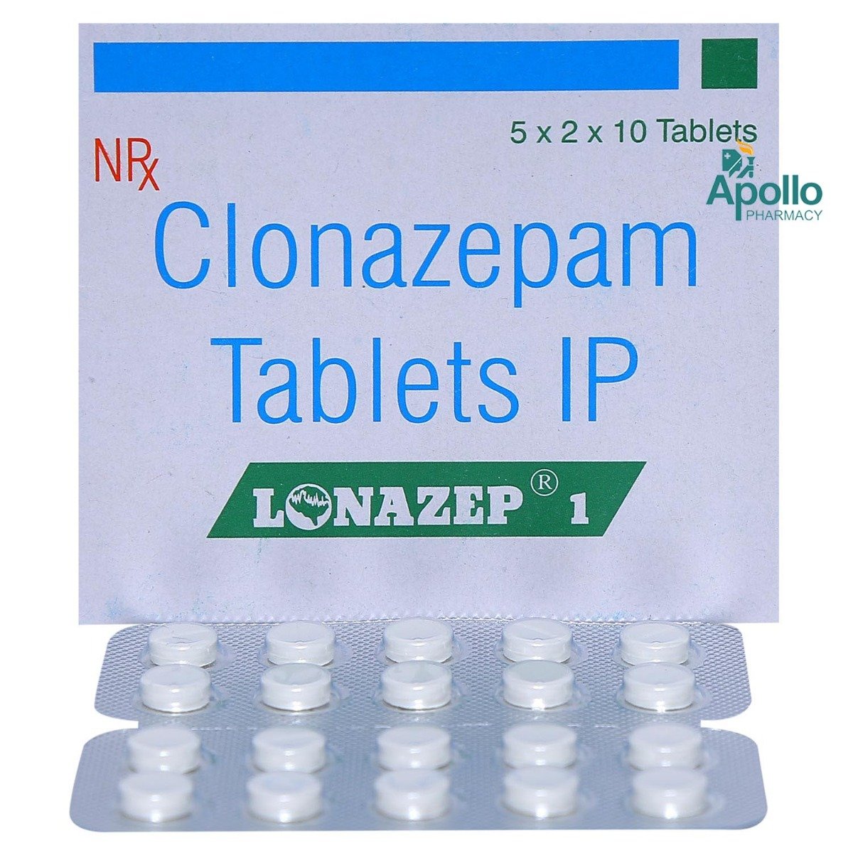 Lonazep 1 Tablet 10's, Pack of 10 TABLETS Lonazep 1 Tablet 10's, Pack of 10 TABLETS