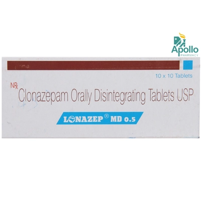 Lonazep MD 0.5 Tablet 10's, Pack of 10 TABLETS