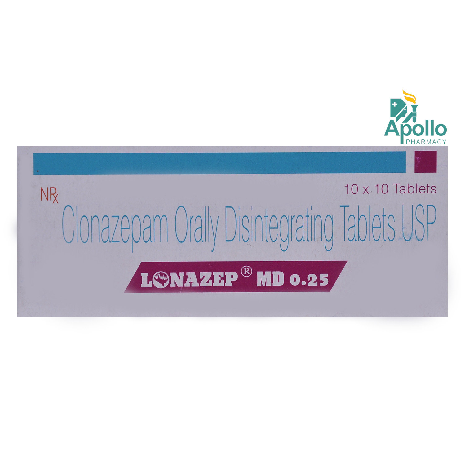 Lonazep MD 0.25 Tablet 10's, Pack of 10 TABLETS Lonazep MD 0.25 Tablet 10's, Pack of 10 TABLETS