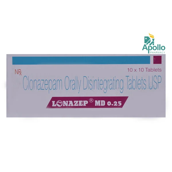 Lonazep MD 0.25 Tablet 10's