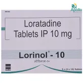 Lorinol-10 Tablet 10's, Pack of 10 TABLETS