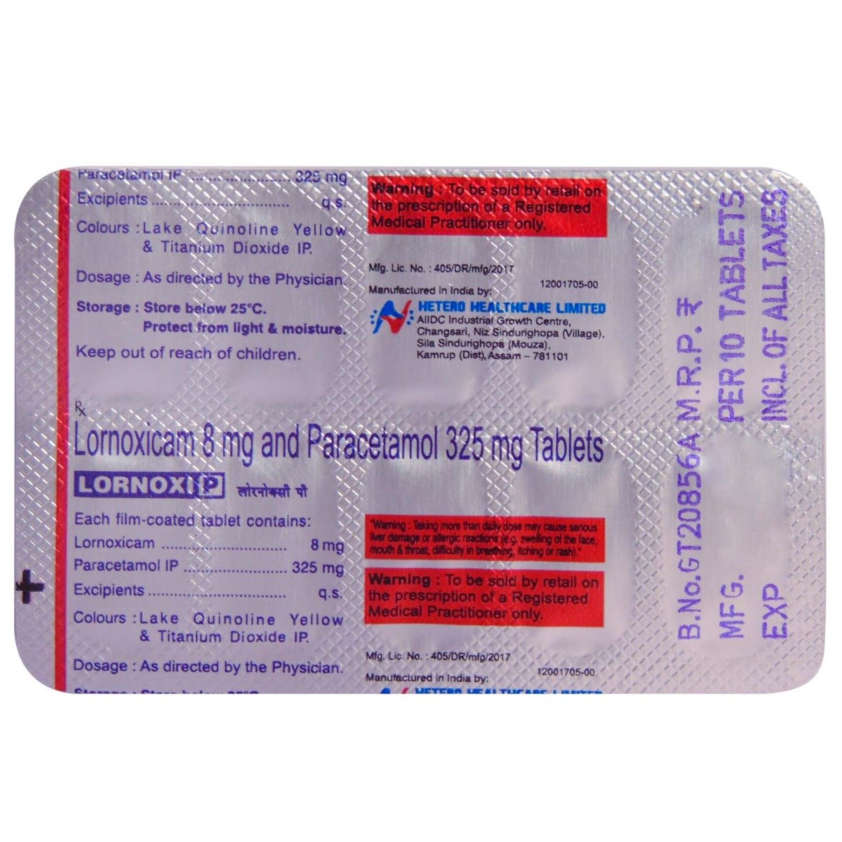 Lornoxi P Tablet 10's, Pack of 10 TabletS Lornoxi P Tablet 10's, Pack of 10 TabletS