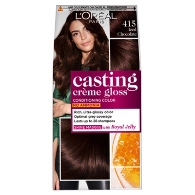 L'Oreal Paris Casting Creme Gloss Hair Color - 415 Iced Chocolate, 1 Kit, Pack of 1