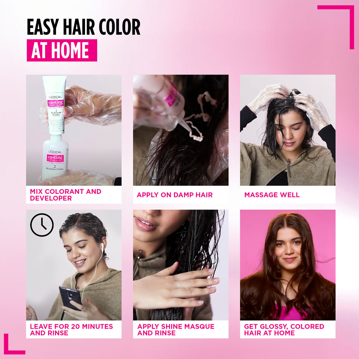 Loreal Paris Casting Creme Gloss Shade - Dark Chocolate (323) Hair Color, 1 Kit, Pack of 1 Loreal Paris Casting Creme Gloss Shade - Dark Chocolate (323) Hair Color, 1 Kit, Pack of 1