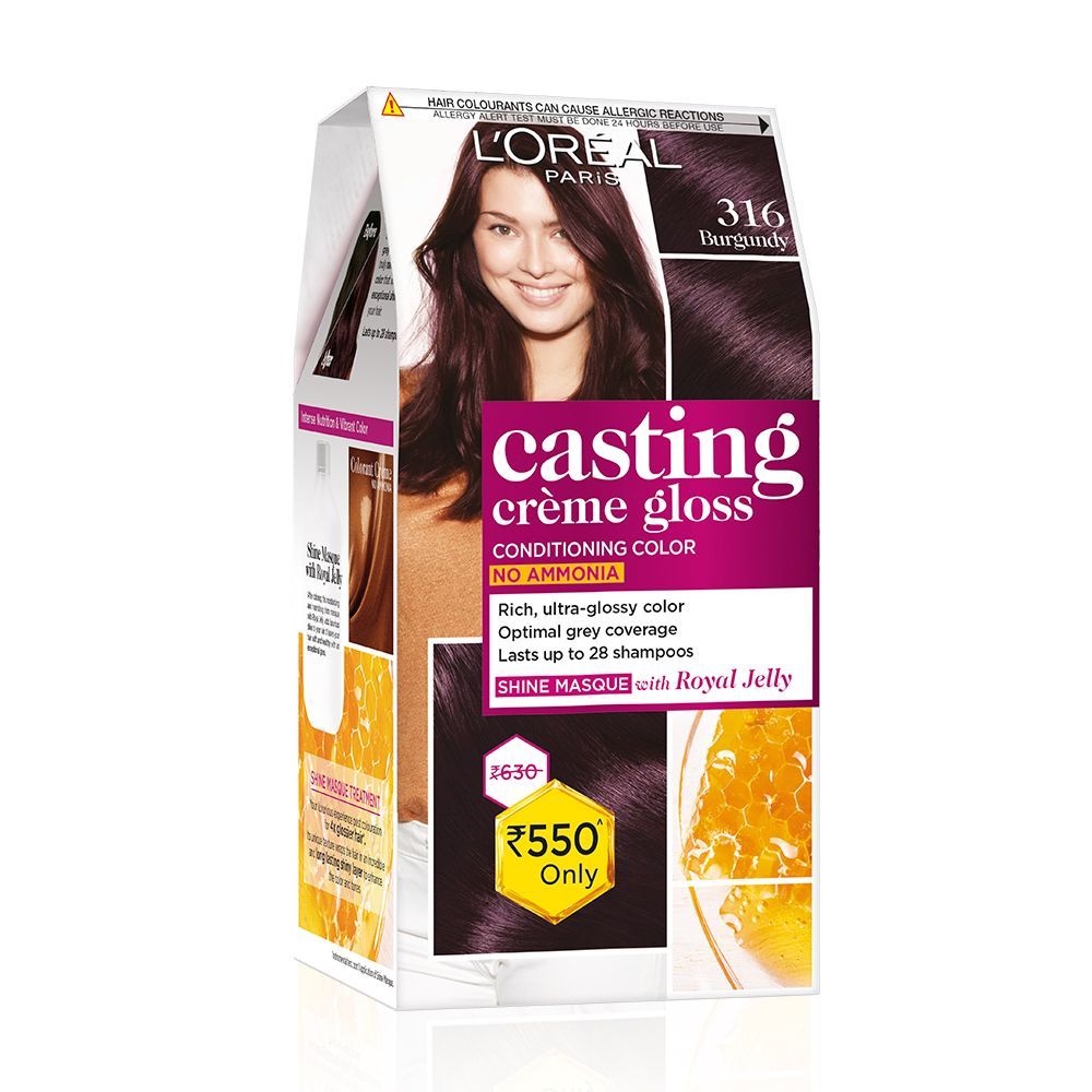 Buy Garnier Color Naturals Creme hair color Shade 316 Burgundy 130 gm  Online at Best Price  Crème