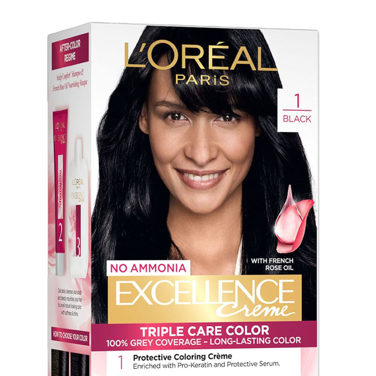 Loreal Paris Excellence Creme Shade - Black(1) Hair Color, 1 Kit, Pack of 1 Loreal Paris Excellence Creme Shade - Black(1) Hair Color, 1 Kit, Pack of 1