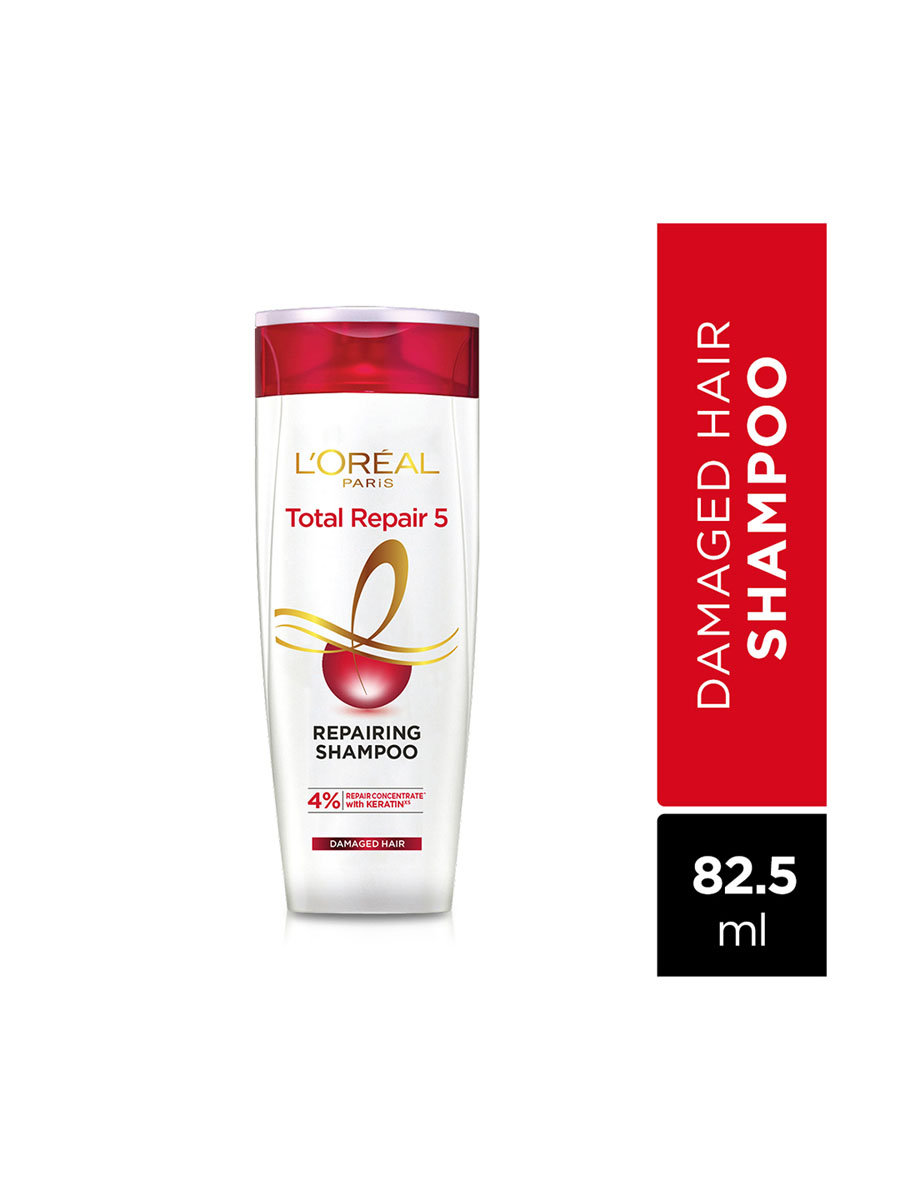 L'Oreal Paris Total Repair 5 Shampoo, 82.5 ml, Pack of 1 L'Oreal Paris Total Repair 5 Shampoo, 82.5 ml, Pack of 1