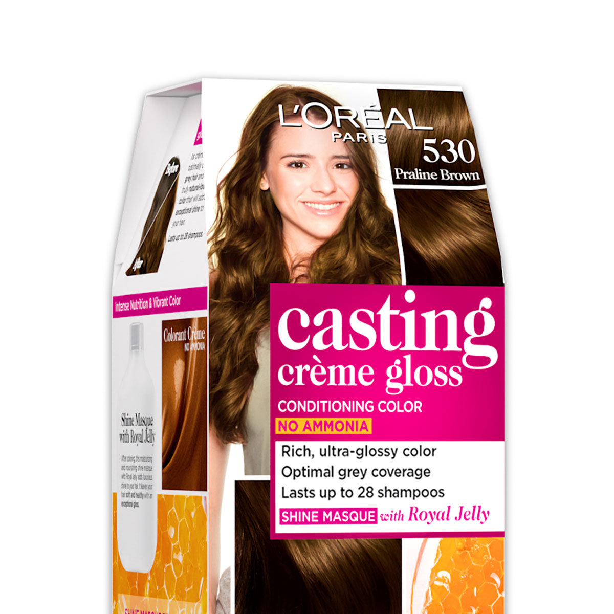 L'Oreal Paris Casting Creme Gloss Hair Color, 530 Praline Brown, 1 Kit, Pack of 1 L'Oreal Paris Casting Creme Gloss Hair Color, 530 Praline Brown, 1 Kit, Pack of 1