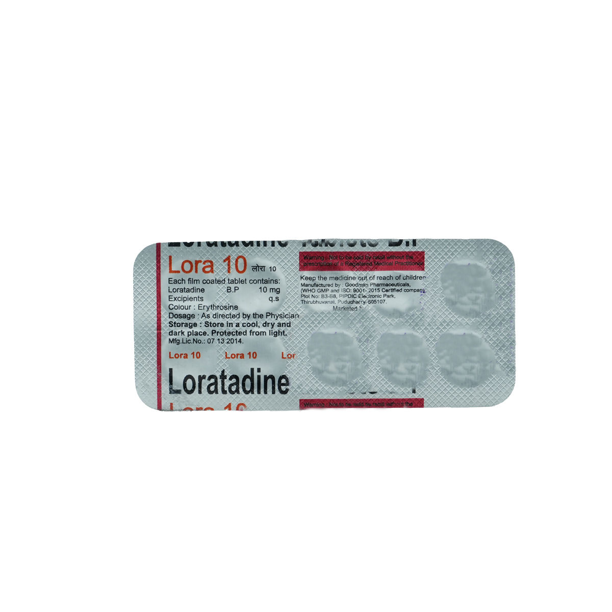 Lora 10 Tablet 10's, Pack of 10 TABLETS