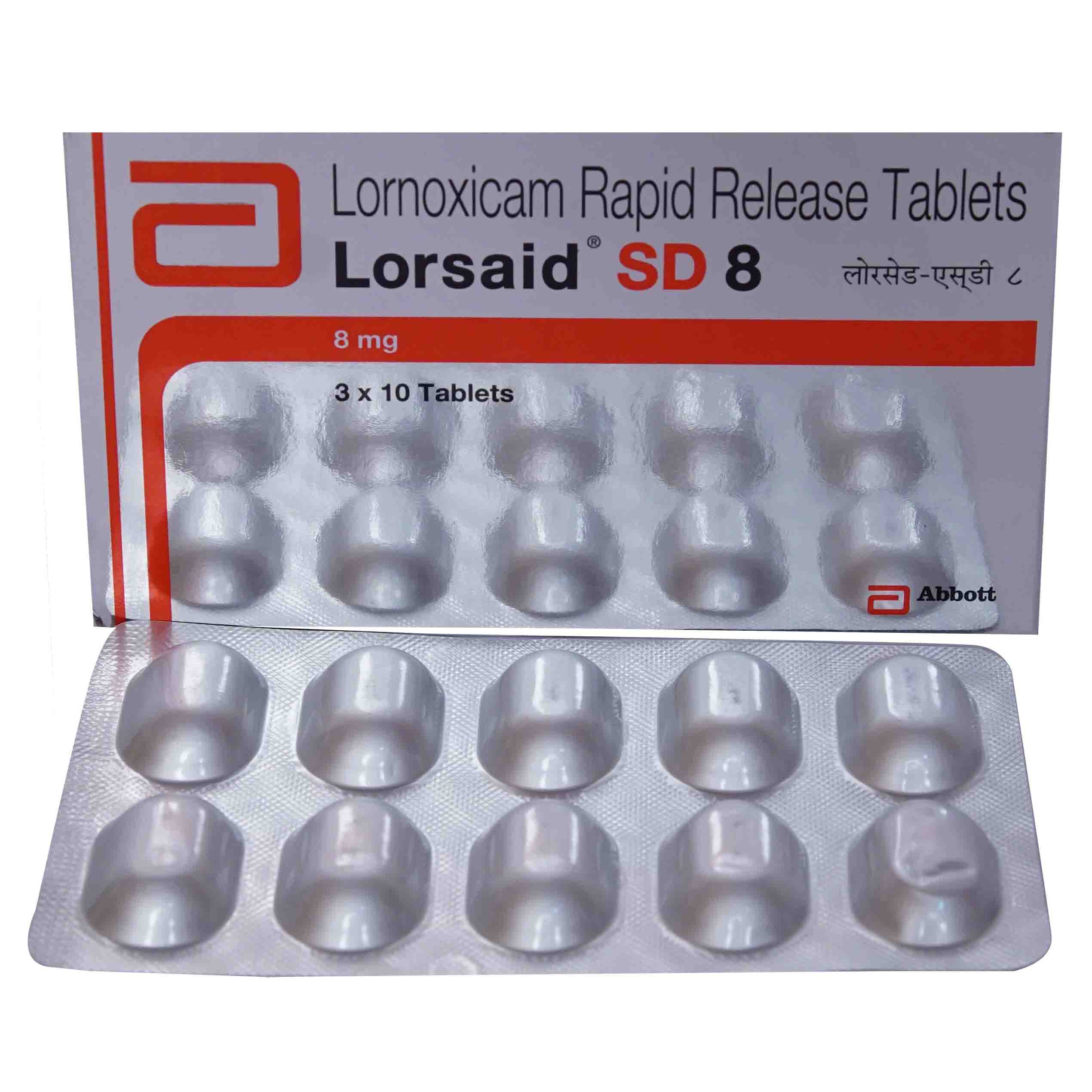 Lorsaid SD 8 Tablet 10's, Pack of 10 TABLETS Lorsaid SD 8 Tablet 10's, Pack of 10 TABLETS