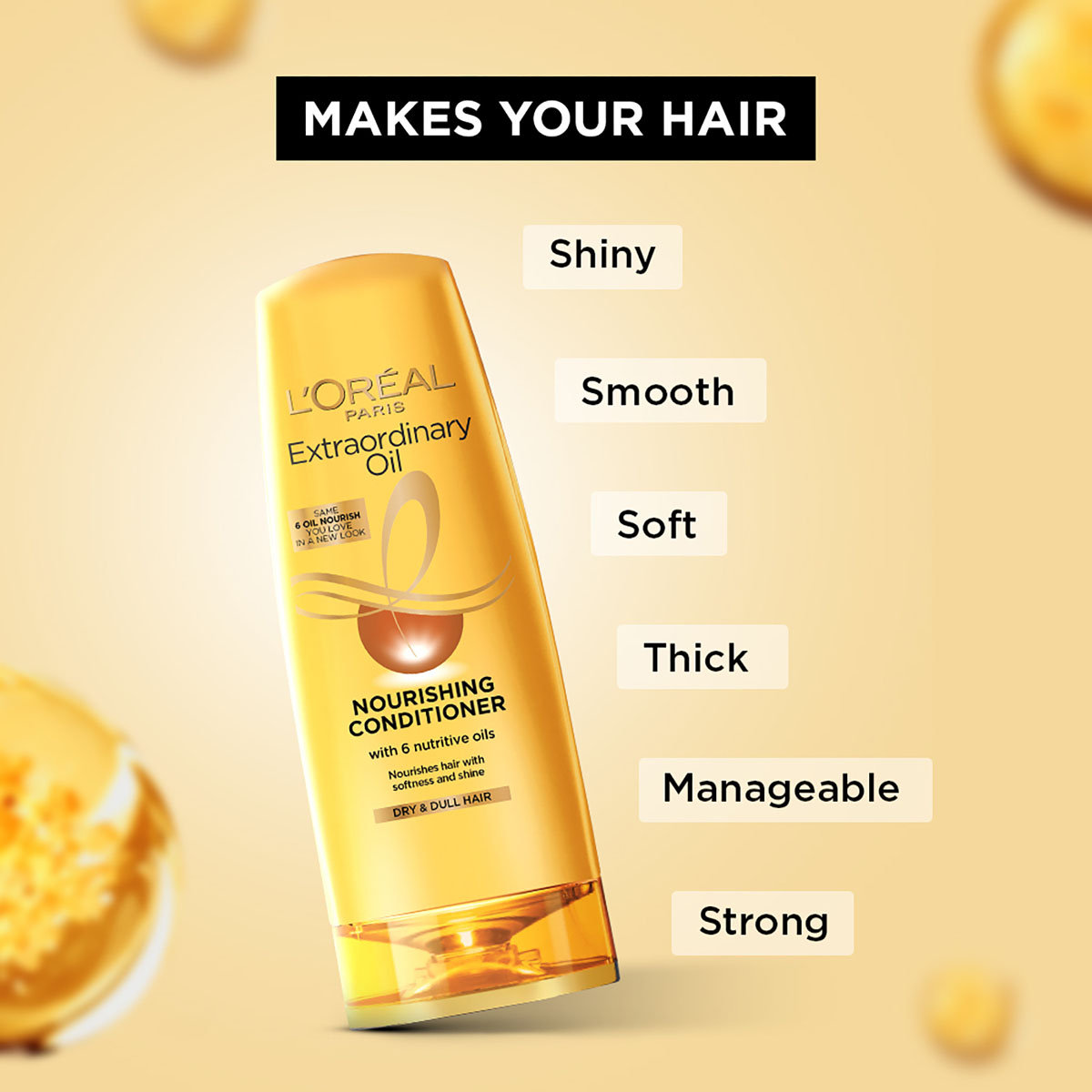 L'Oreal Paris 6 Oil Nourish Conditioner, 180 ml, Pack of 1 L'Oreal Paris 6 Oil Nourish Conditioner, 180 ml, Pack of 1