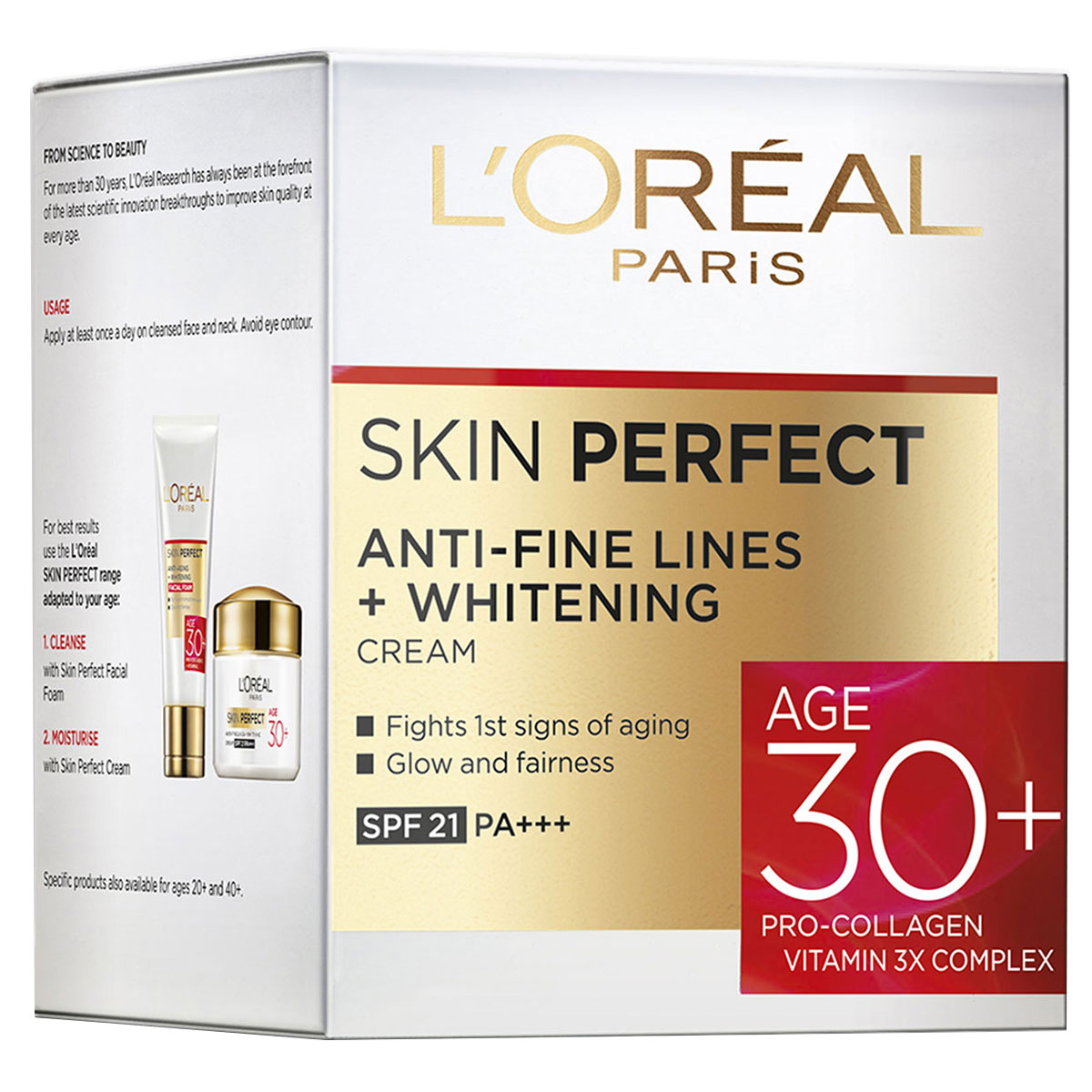 Loreal Paris Age 30+ Skin Perfect Cream SPF 21 PA+++, 50 gm, Pack of 1 Loreal Paris Age 30+ Skin Perfect Cream SPF 21 PA+++, 50 gm, Pack of 1
