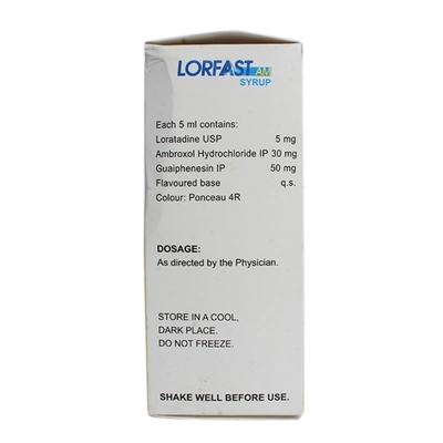 Lorfast AM Syrup 100 ml, Pack of 1 Syrup