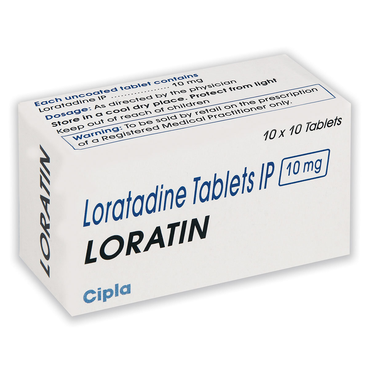 Loratin 10 mg Tablet 10's, Pack of 10 TABLETS Loratin 10 mg Tablet 10's, Pack of 10 TABLETS