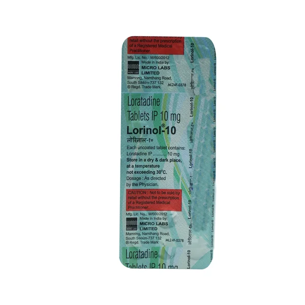 Lorinol-10 Tablet 15's, Pack of 15 TabletS