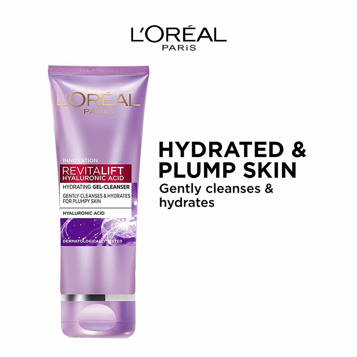 L'Oreal Paris Revitalift Hyaluronic Acid Hydrating Gel-Cleanser 50 ml | Hyaluronic Acid | Gently Cleanses & Hydrates Skin | Clears Impurities & Makeup | For Plumpy Skin, Pack of 1 L'Oreal Paris Revitalift Hyaluronic Acid Hydrating Gel-Cleanser 50 ml | Hyaluronic Acid | Gently Cleanses & Hydrates Skin | Clears Impurities & Makeup | For Plumpy Skin, Pack of 1