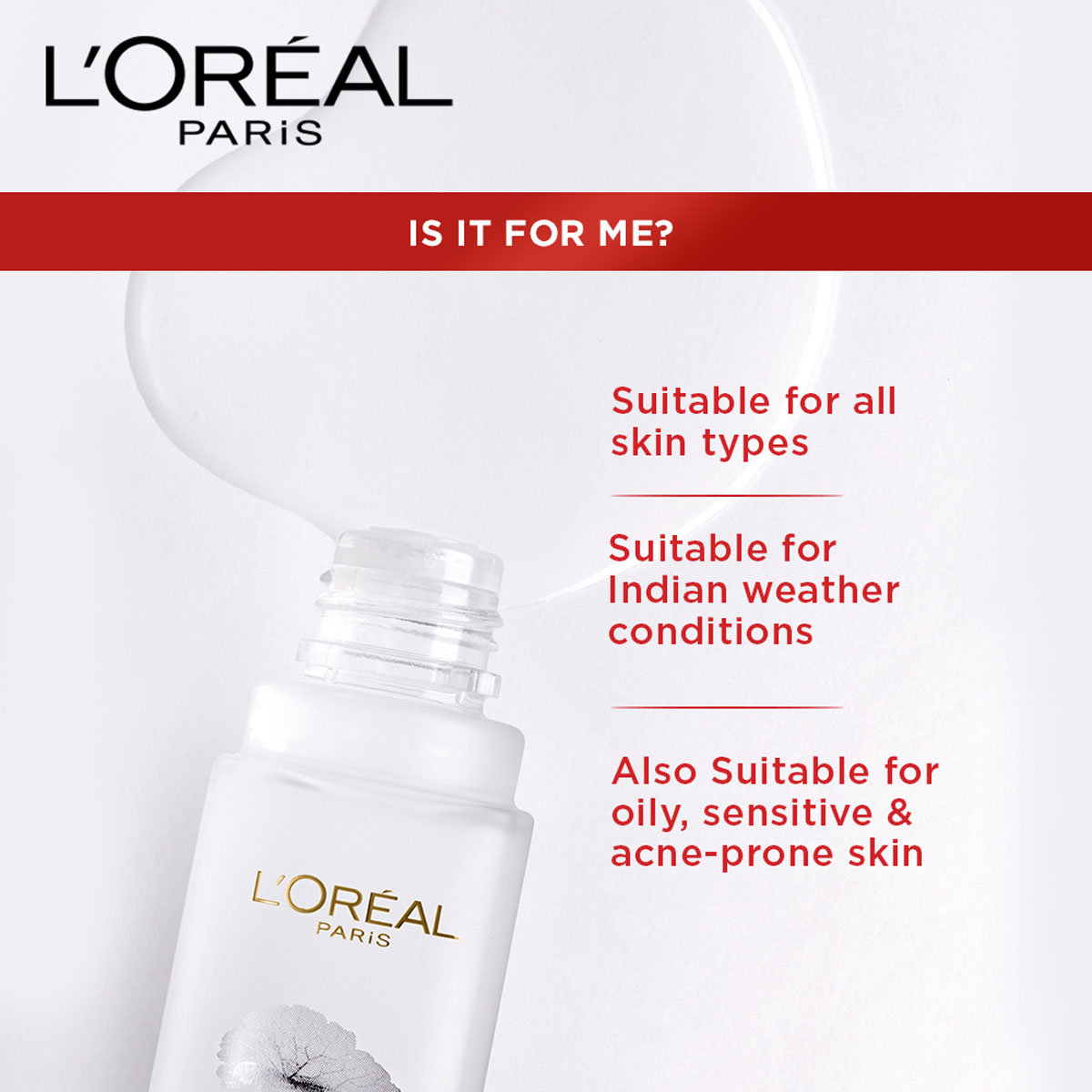 L'Oreal Paris Revitalift Crystl Micro-Essence 22 ml | Salicylic Acid & Centella Asiatica | For Bright & Crystal Clear Skin | Ultra Lightweight | Non Sticky, Pack of 1 L'Oreal Paris Revitalift Crystl Micro-Essence 22 ml | Salicylic Acid & Centella Asiatica | For Bright & Crystal Clear Skin | Ultra Lightweight | Non Sticky, Pack of 1