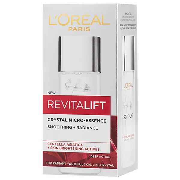 L'Oreal Paris Revitalift Crystl Micro-Essence 65 ml | Salicylic Acid & Centella Asiatica | For Bright & Crystal Clear Skin | Ultra Lightweight | Non Sticky