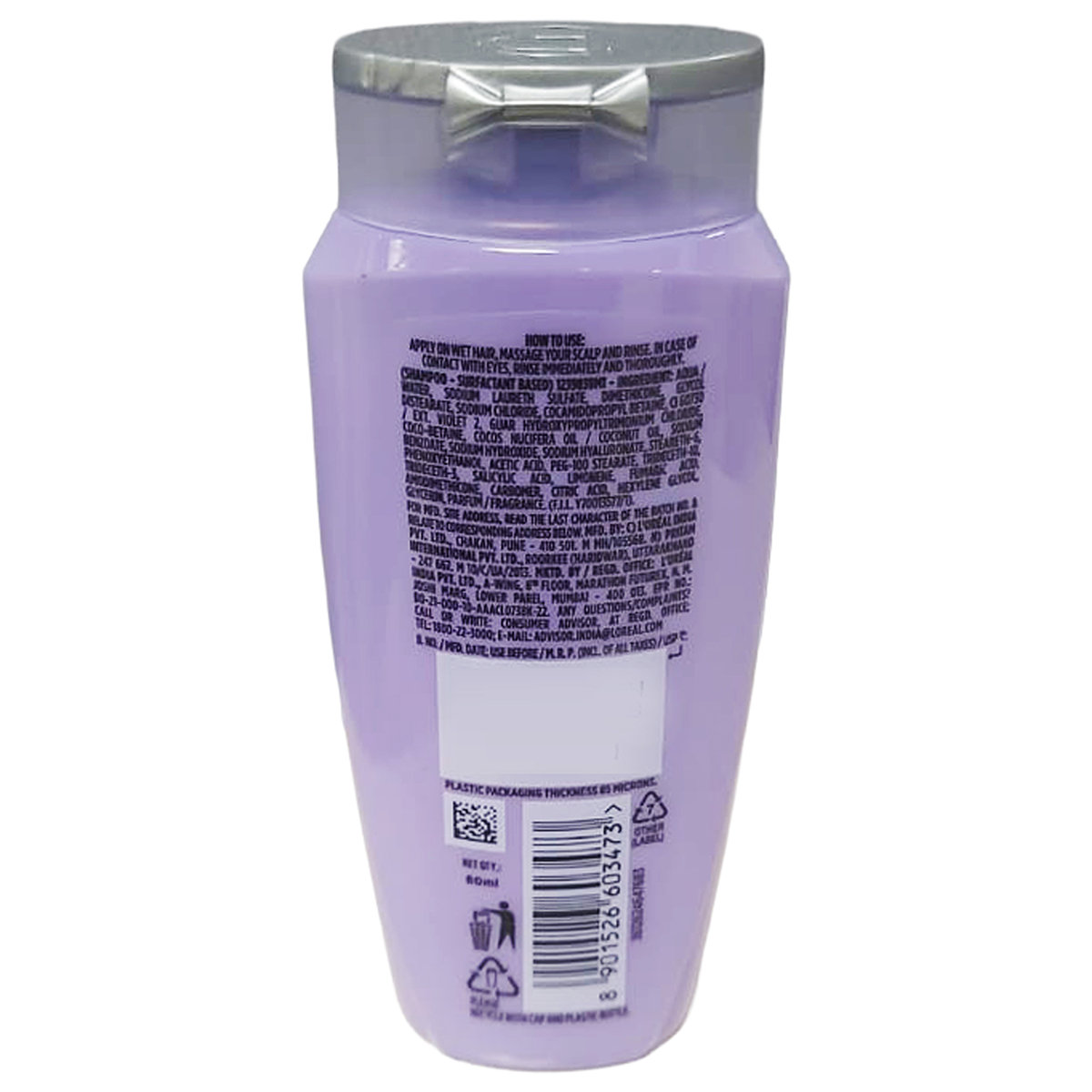 L'Oreal Paris Hyaluron Moisture 72H Moisture Filling Shampoo, 80 ml, Pack of 1 L'Oreal Paris Hyaluron Moisture 72H Moisture Filling Shampoo, 80 ml, Pack of 1