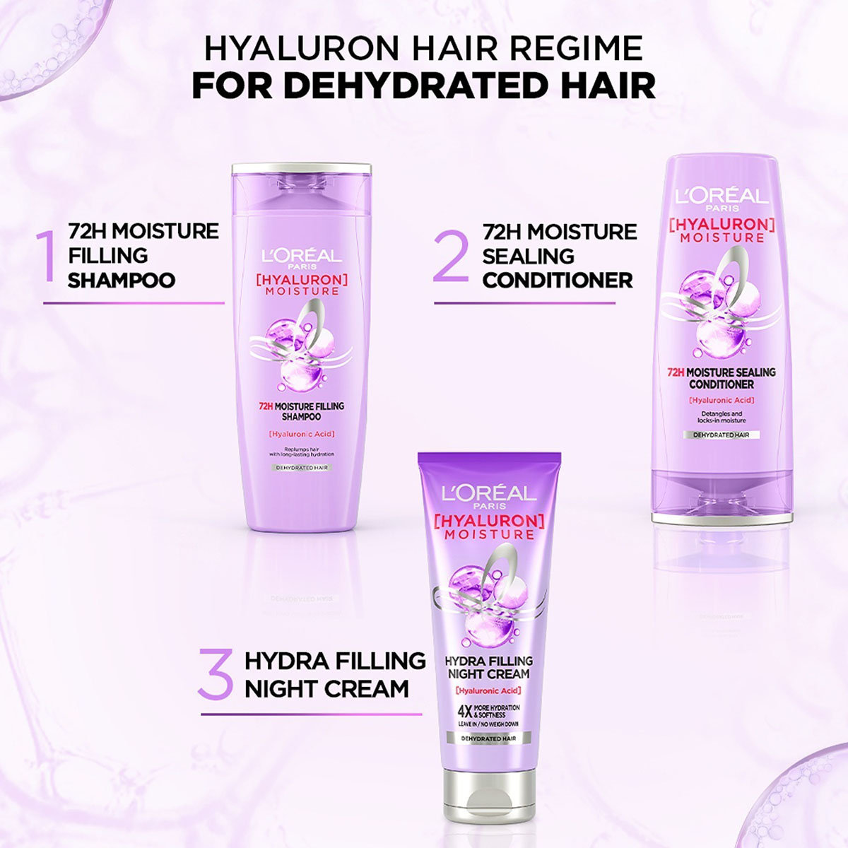 L'Oreal Paris Hyaluron Moisture 72H Moisture Sealing Conditioner, 71.5 ml, Pack of 1 L'Oreal Paris Hyaluron Moisture 72H Moisture Sealing Conditioner, 71.5 ml, Pack of 1