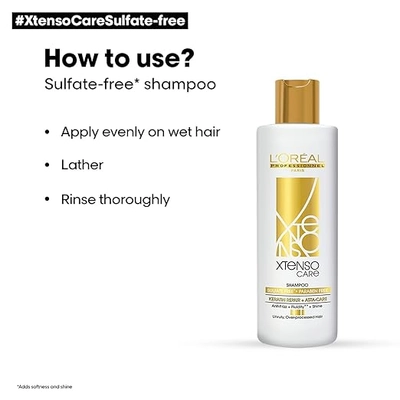 Loreal Professionnel Xtenso Care Sulfate Free Shampoo, 250 ml, Pack of 1