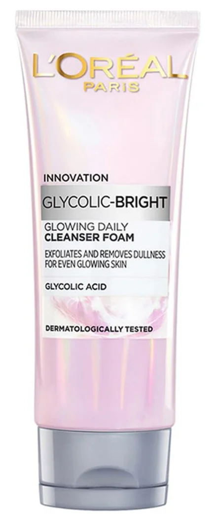 Loreal Paris Glycolic Bright Glowing Foam Cleanser, 50 ml