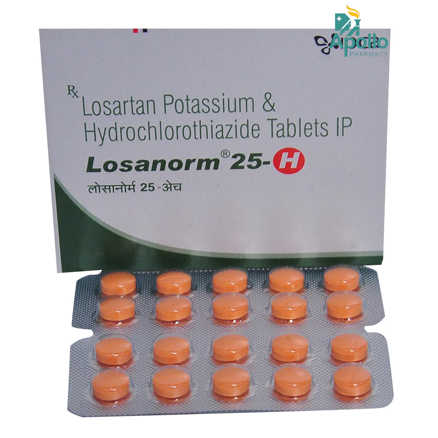 Losanorm 25-H Tablet 10's, Pack of 10 TABLETS Losanorm 25-H Tablet 10's, Pack of 10 TABLETS