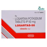 Losartas-50 Tablet 15's, Pack of 15 TABLETS