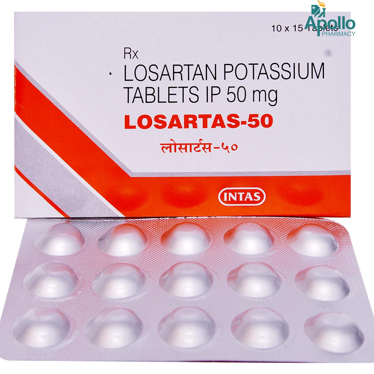 Losartas-50 Tablet 15's, Pack of 15 TABLETS Losartas-50 Tablet 15's, Pack of 15 TABLETS