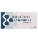 LOSACURE 25MG TABLET, Pack of 10 TABLETS
