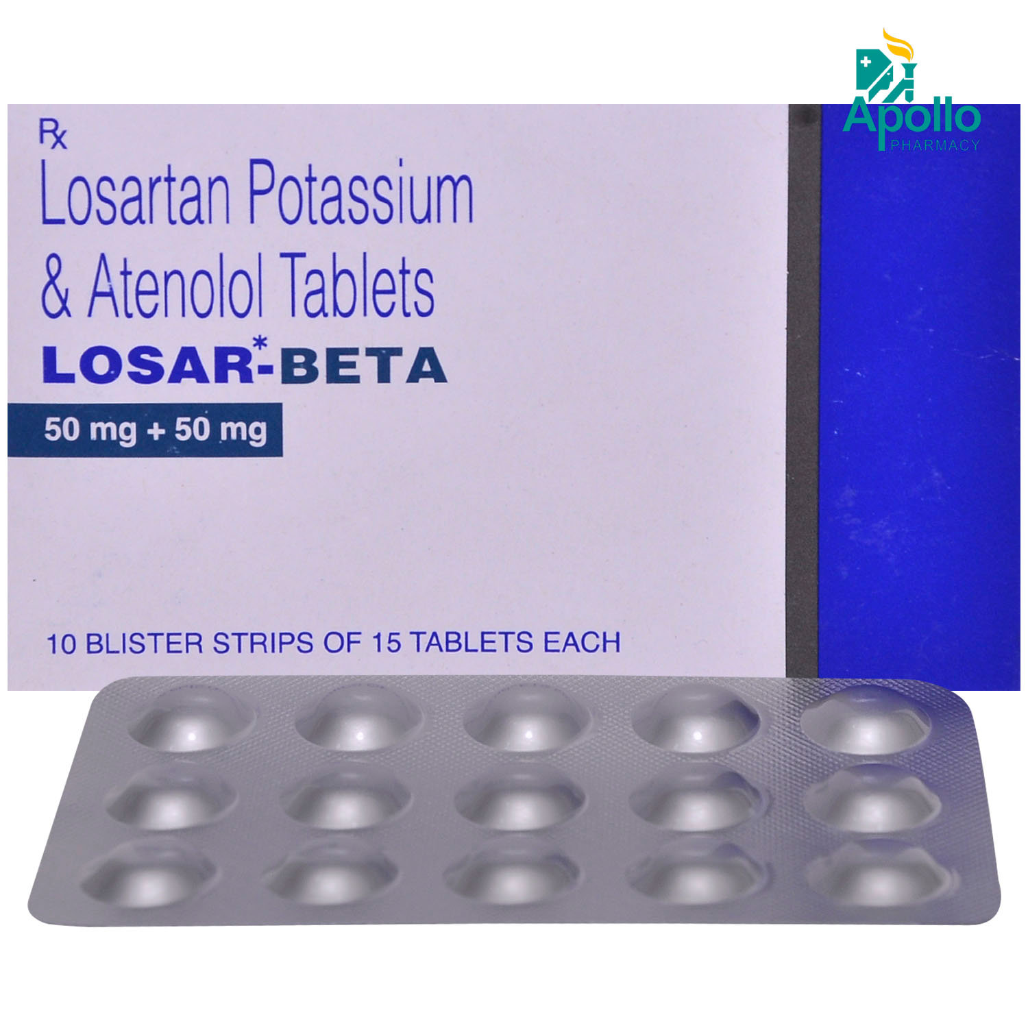 Losar-Beta Tablet 15's, Pack of 15 TABLETS Losar-Beta Tablet 15's, Pack of 15 TABLETS