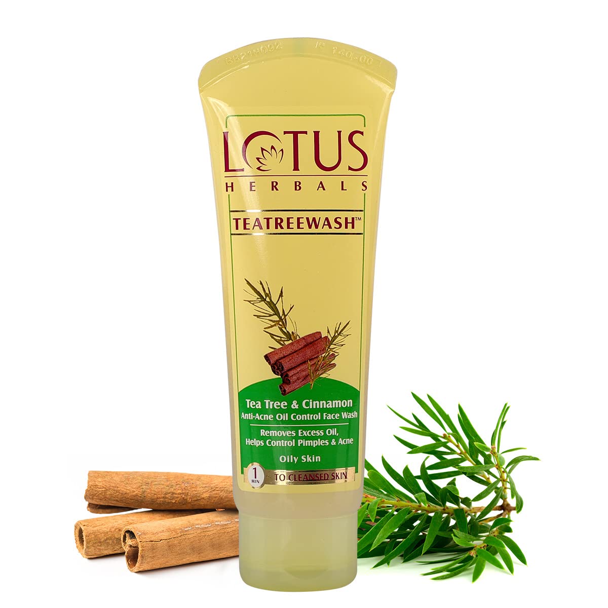 Lotus Herbals Teatreewash Tea Tree & Cinnamon Anti-Acne Oil Control Face Wash 150 gm | Tea Tree & Cinnamon | Cleanses Skin | Removes Excess Oil | Controls Acne & Pimples | For Oily Skin, Pack of 1 Lotus Herbals Teatreewash Tea Tree & Cinnamon Anti-Acne Oil Control Face Wash 150 gm | Tea Tree & Cinnamon | Cleanses Skin | Removes Excess Oil | Controls Acne & Pimples | For Oily Skin, Pack of 1