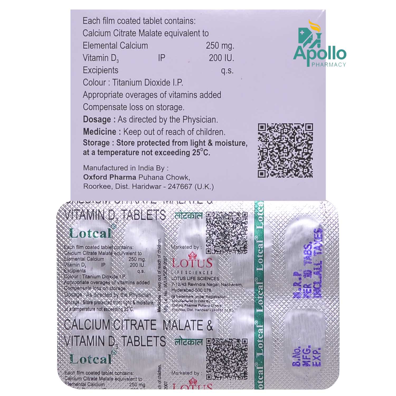 Lotcal Tablet 10's, Pack of 10 TabletS Lotcal Tablet 10's, Pack of 10 TabletS