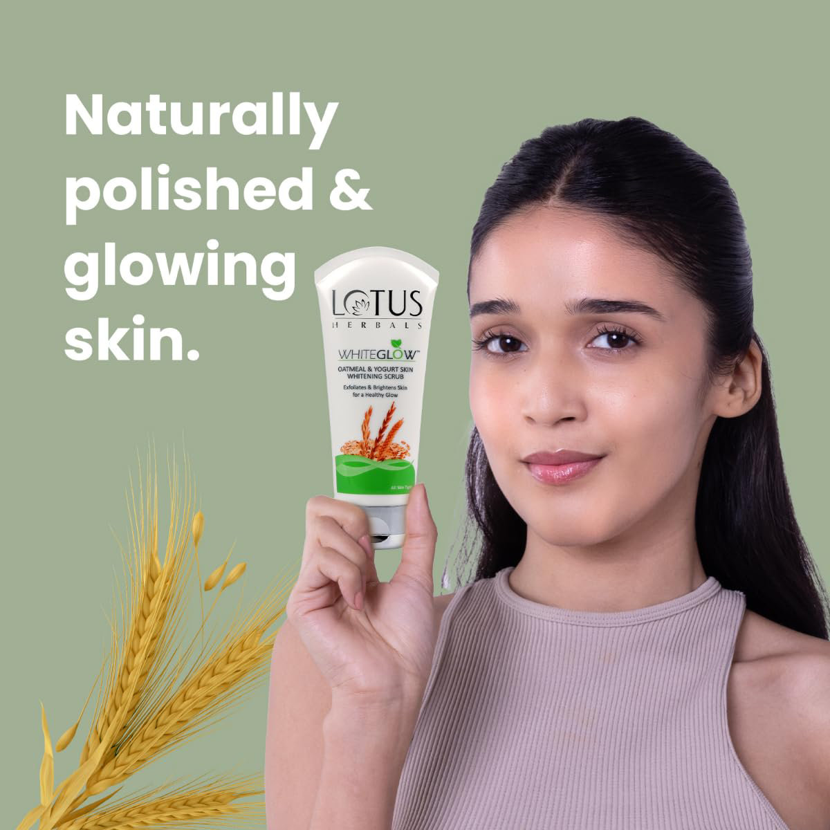 Lotus Herbals Whiteglow Oatmeal & Yogurt Skin Whitening Scrub 100 gm | Gentle Exfoliation | Removes Blackheads, Whiteheads & Dirt | For Healthy Glow | For All Skin Type, Pack of 1 Lotus Herbals Whiteglow Oatmeal & Yogurt Skin Whitening Scrub 100 gm | Gentle Exfoliation | Removes Blackheads, Whiteheads & Dirt | For Healthy Glow | For All Skin Type, Pack of 1