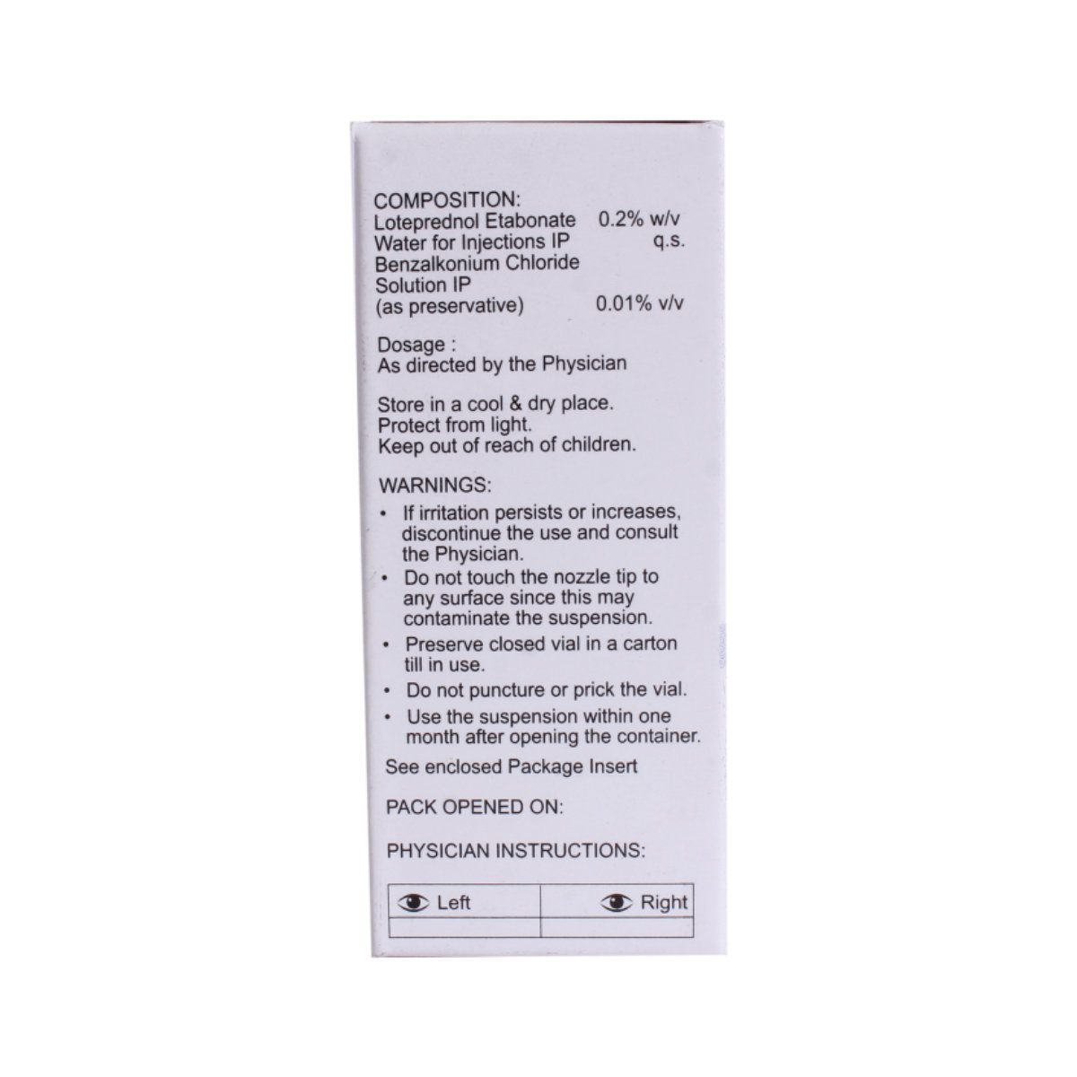 Lotesurge LS 0.2% Eye Drop 5 ml, Pack of 1 EYE DROP Lotesurge LS 0.2% Eye Drop 5 ml, Pack of 1 EYE DROP