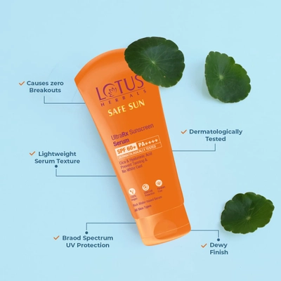 Lotus Safesun UltraRX SPF 60+ PA++++ Sunscreen Serum, 75 ml, Pack of 1