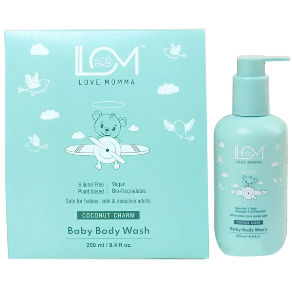 Love Momma Coconut Charm Baby Body Wash, 250 ml