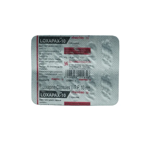 LOXAPAX 10MG TABLET, Pack of 10 TABLETS