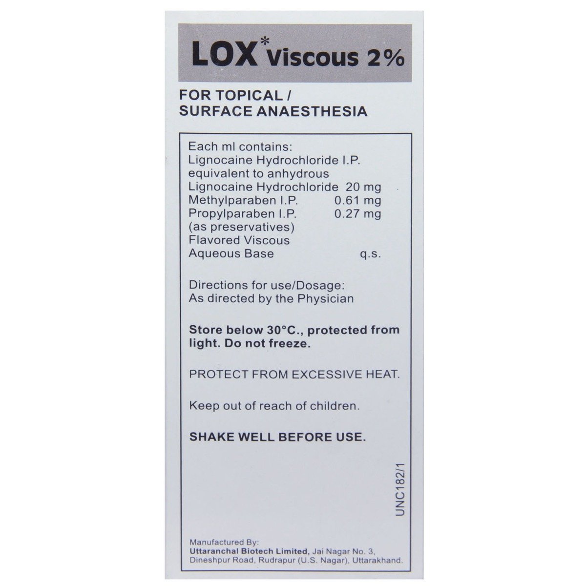 Lox Viscous 2% Solution 100 ml, Pack of 1 Solution Lox Viscous 2% Solution 100 ml, Pack of 1 Solution