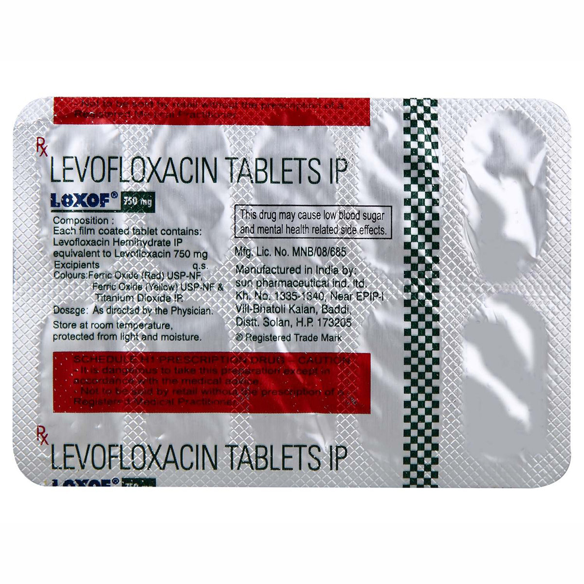 Loxof 750 mg Tablet 10's, Pack of 10 TabletS Loxof 750 mg Tablet 10's, Pack of 10 TabletS