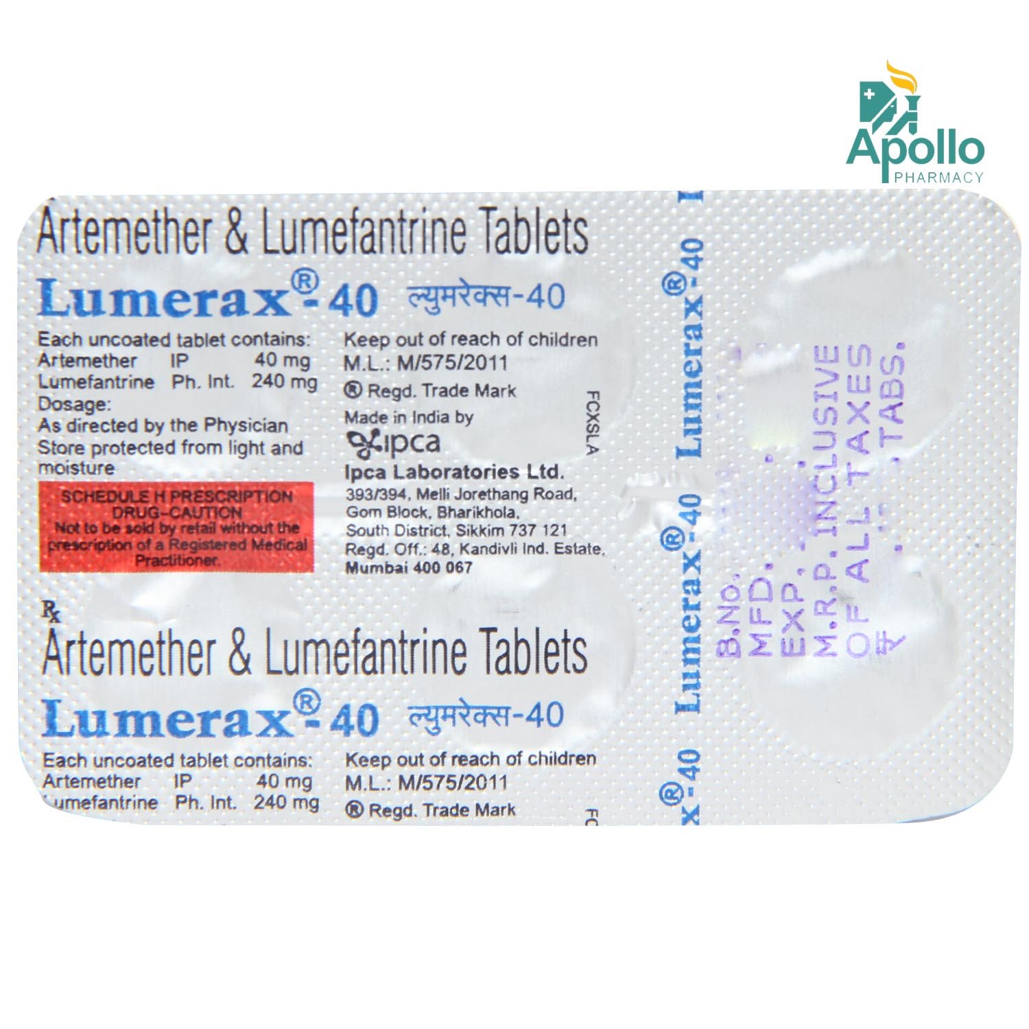 Lumerax 40 mg Tablet 6's, Pack of 6 TabletS Lumerax 40 mg Tablet 6's, Pack of 6 TabletS