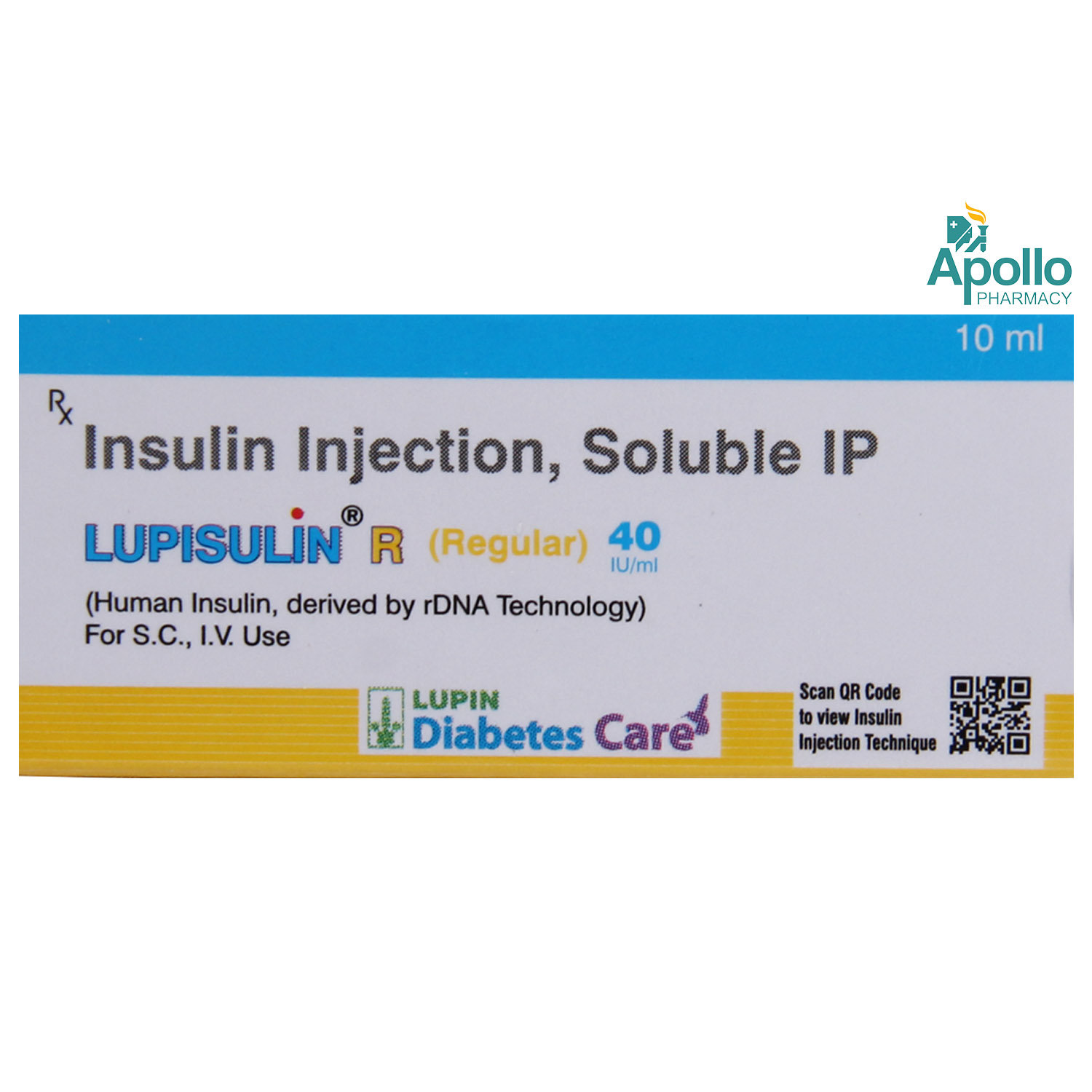 Buy Lupisulin R 40IU/ml Solution for Injection 10 ml Online