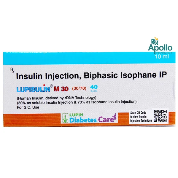 Lupisulin M 30 40IU/ml Injection 10 ml, Pack of 1 INJECTION