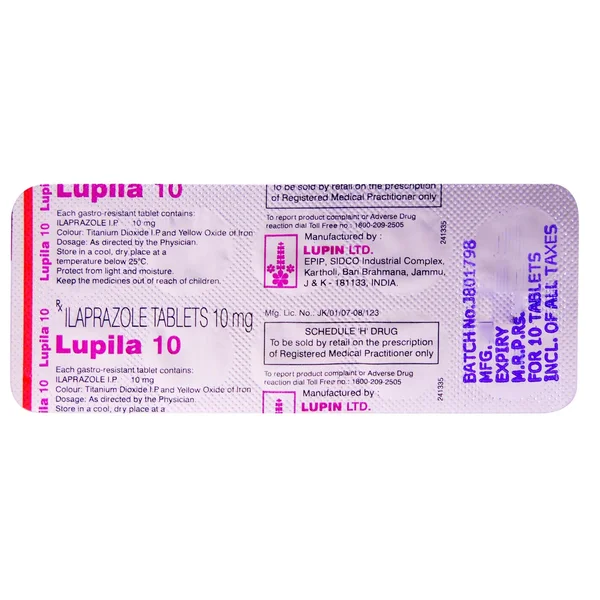 Lupila 10 Tablet 10's, Pack of 10 TABLETS