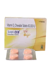 Lupi-D3 SF Chewable Tablet 4's, Pack of 4 TabletS