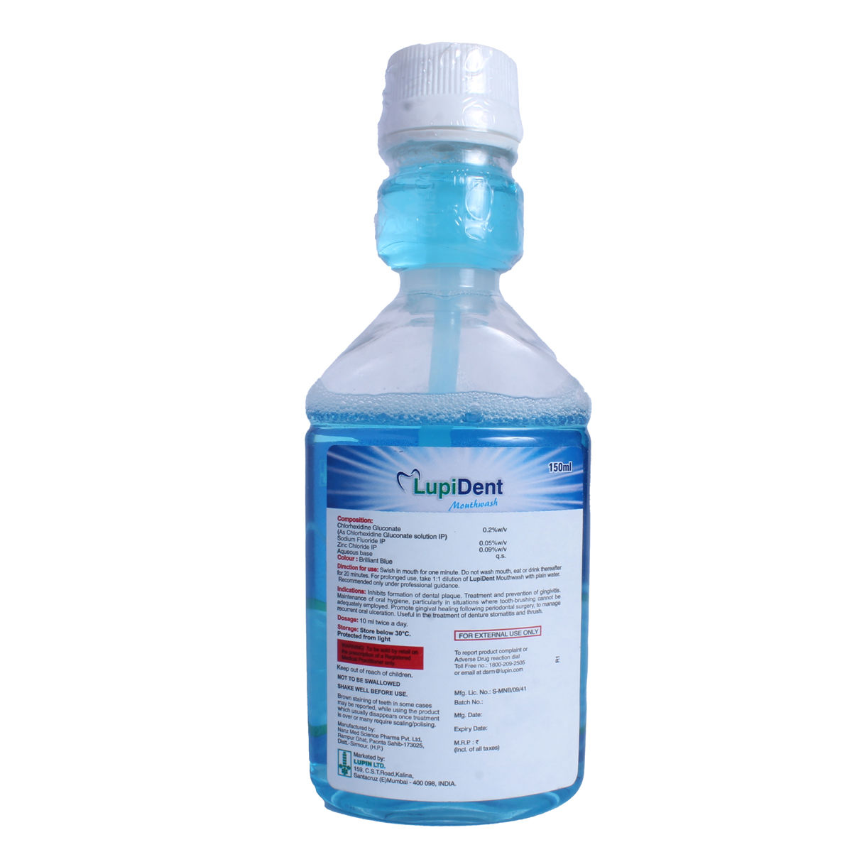 Lupident Mouth Wash 150 ml Price, Uses, Side Effects, Composition Apollo Pharmacy