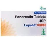 Lupase 10000 Tablet 10's, Pack of 10 TABLETS
